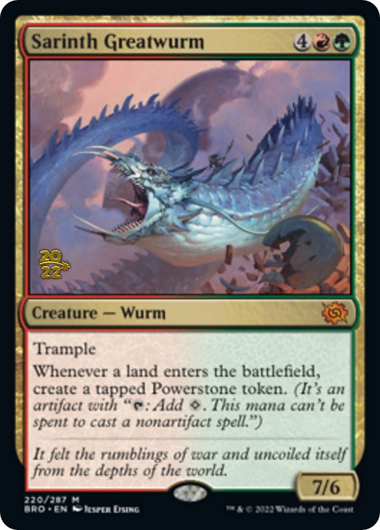 Sarinth Greatwurm [The Brothers' War: Prerelease Promos] | D20 Games