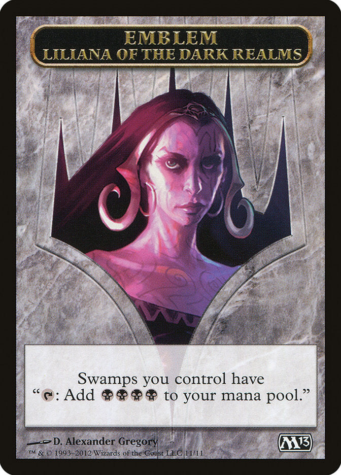 Liliana of the Dark Realms Emblem [Magic 2013 Tokens] | D20 Games