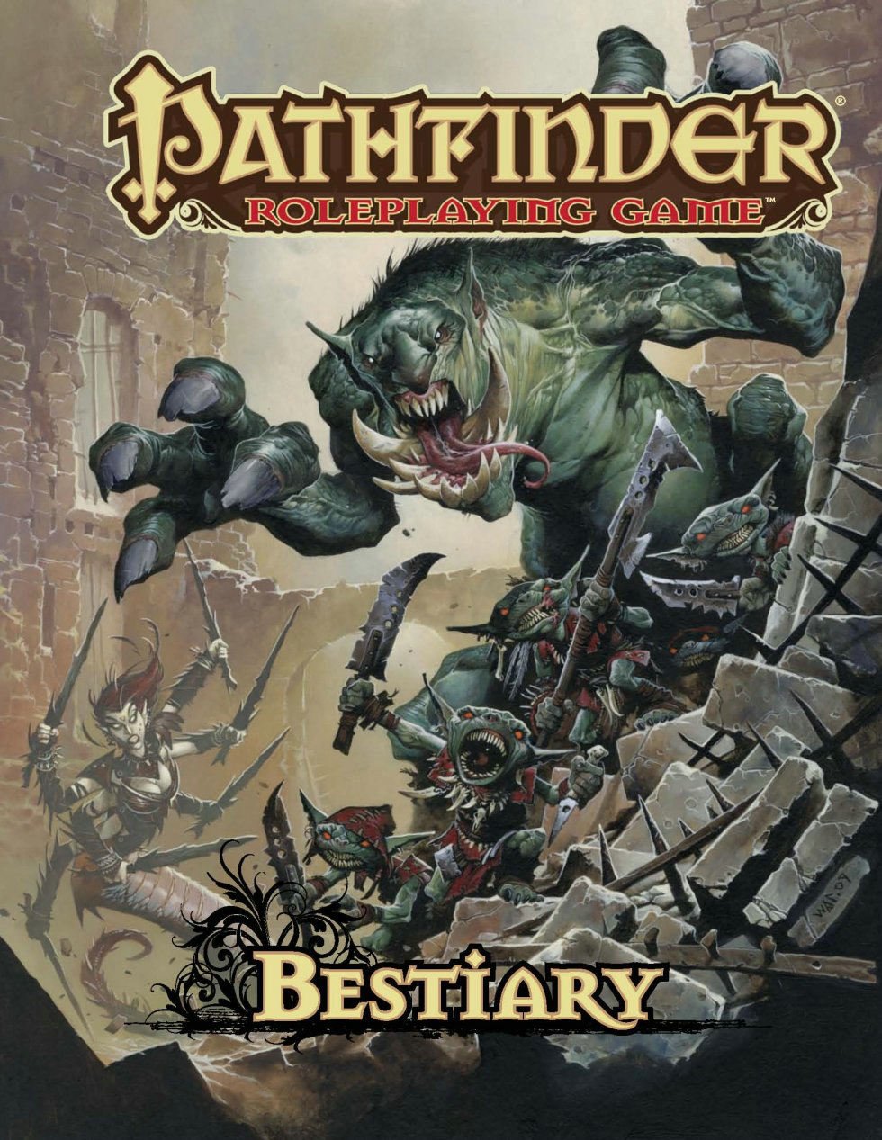 Pathfinder Bestiary First Edition (Mild Damage) | D20 Games