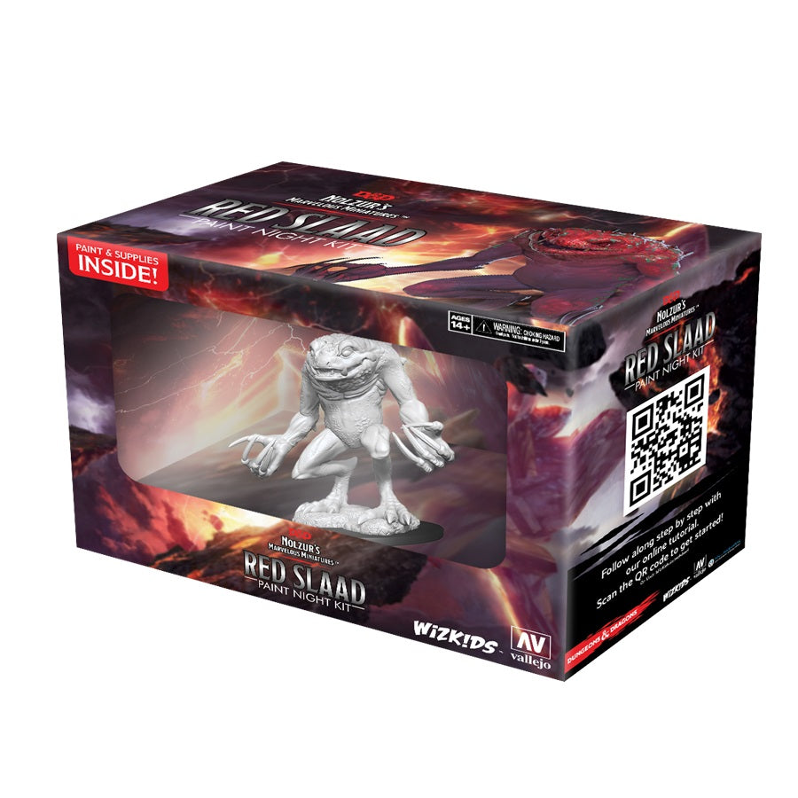 Dungeons & Dragons Nolzur`s Marvelous Miniatures: Red Slaad Paint Night Kit 7 | D20 Games
