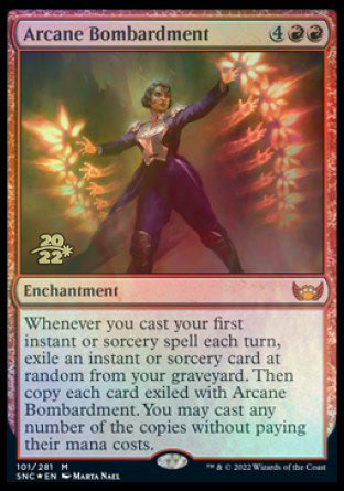 Arcane Bombardment [Streets of New Capenna Prerelease Promos] | D20 Games