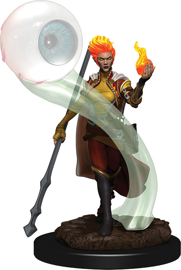 Dungeons & Dragons Fantasy Miniatures: Icons of the Realms Premium Figures W6 Fire Genasi Wizard Female | D20 Games