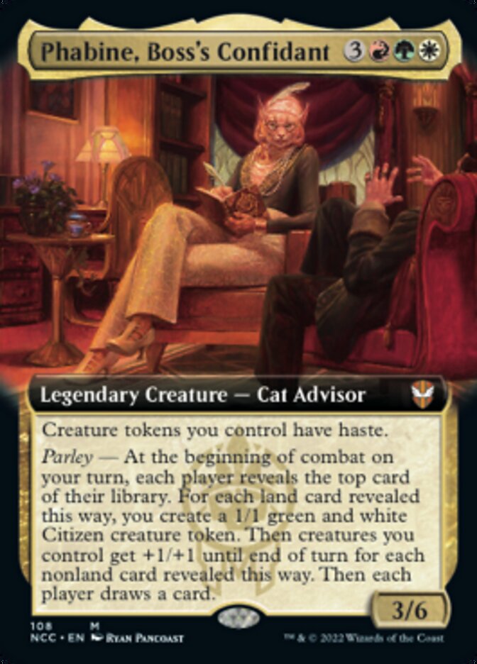 Phabine, Boss's Confidant (Extended Art) [Streets of New Capenna Commander] | D20 Games