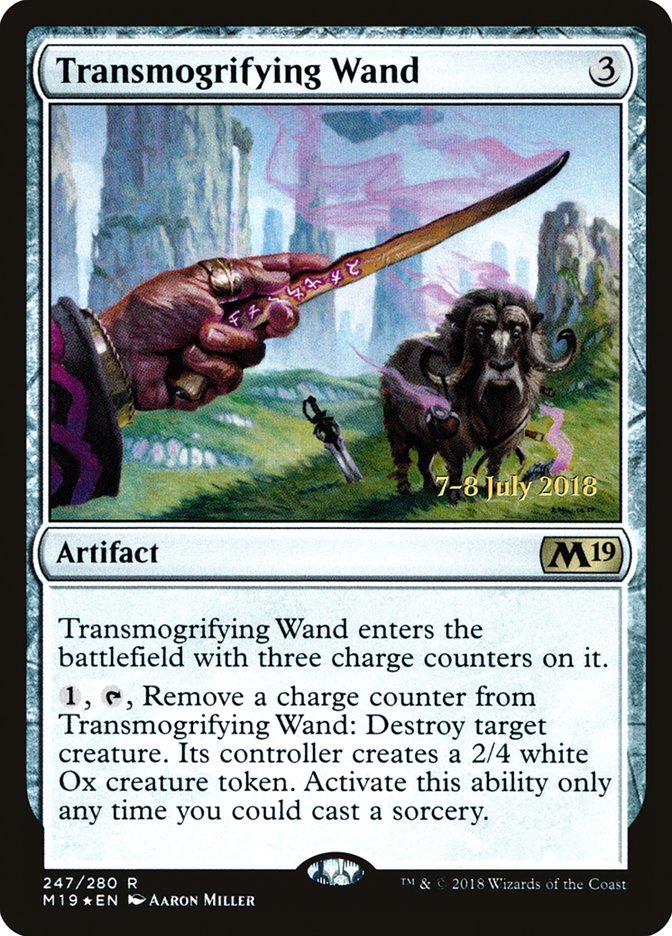 Transmogrifying Wand  [Core Set 2019 Prerelease Promos] | D20 Games