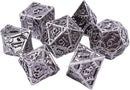 Steam punk Silver Dice Set