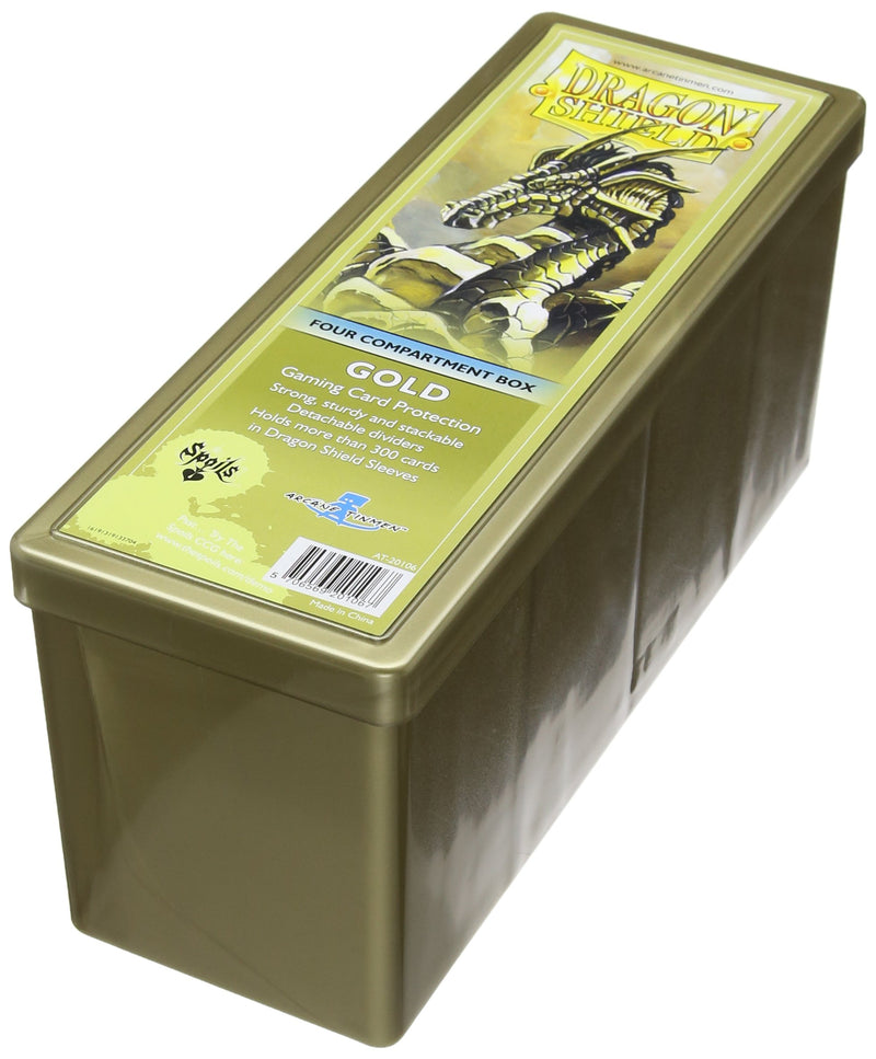 Dragon Shield Four Compartment Box Gold