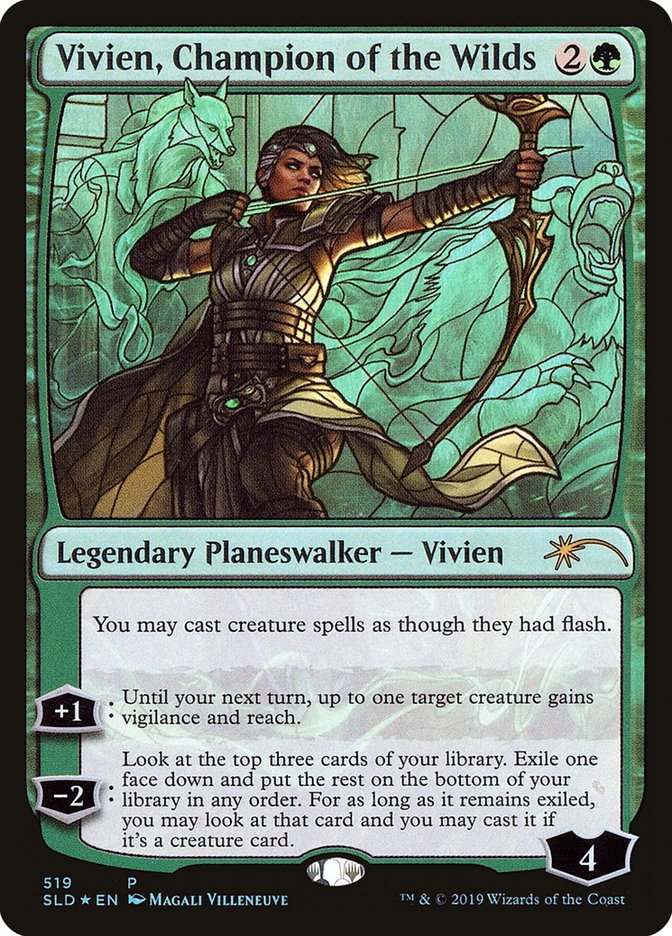 Vivien, Champion of the Wilds (Stained Glass) [Secret Lair Drop Promos] | D20 Games
