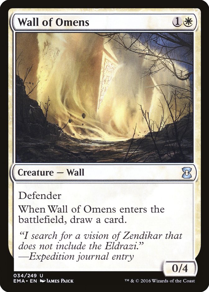 Wall of Omens [Eternal Masters] | D20 Games