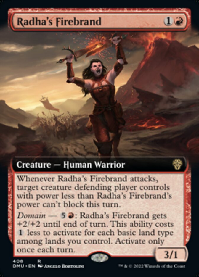 Radha's Firebrand (Extended Art) [Dominaria United] | D20 Games