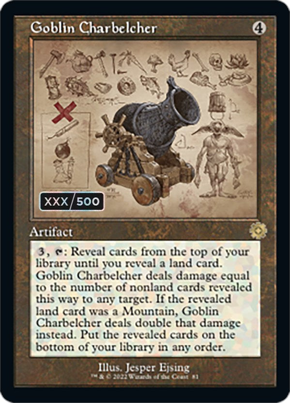 Goblin Charbelcher (Retro Schematic) (Serial Numbered) [The Brothers' War Retro Artifacts] | D20 Games