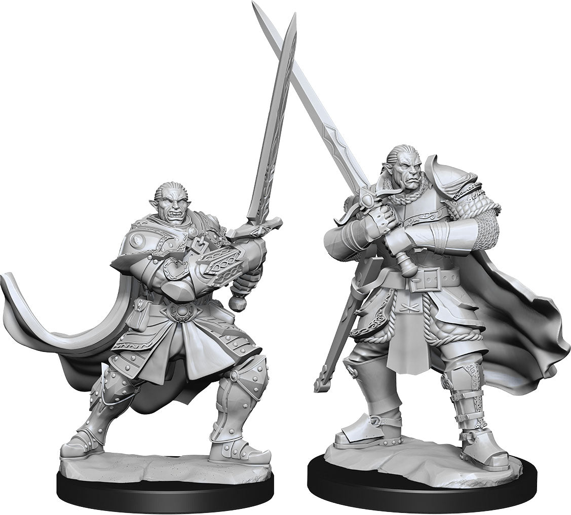 Dungeons & Dragons Nolzur`s Marvelous Unpainted Miniatures: Half-Orc Paladin Male | D20 Games