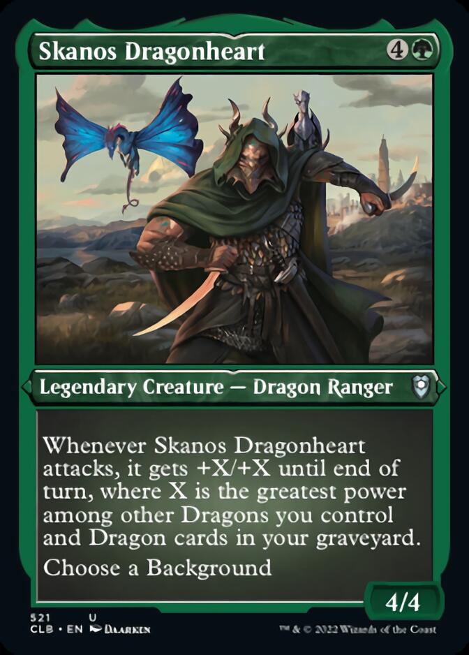 Skanos Dragonheart (Foil Etched) [Commander Legends: Battle for Baldur's Gate] | D20 Games