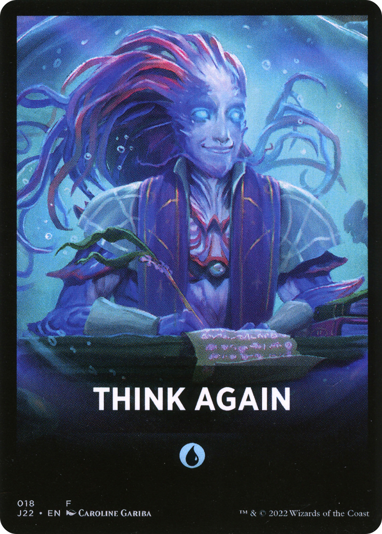 Think Again Theme Card [Jumpstart 2022 Front Cards] | D20 Games