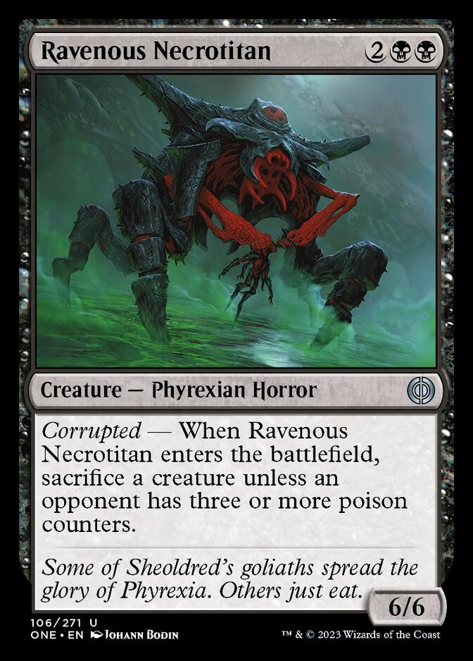 Ravenous Necrotitan [Phyrexia: All Will Be One] | D20 Games