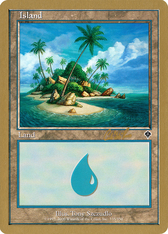 Island (cr335a) (Carlos Romao) [World Championship Decks 2002] | D20 Games