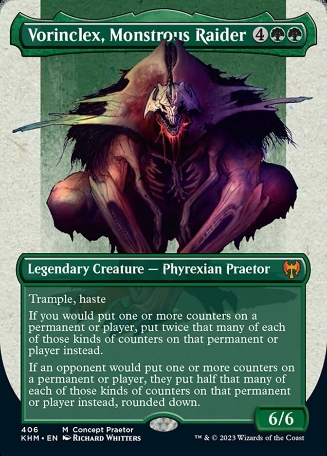 Vorinclex, Monstrous Raider (Borderless Concept Praetors) [Phyrexia: All Will Be One] | D20 Games