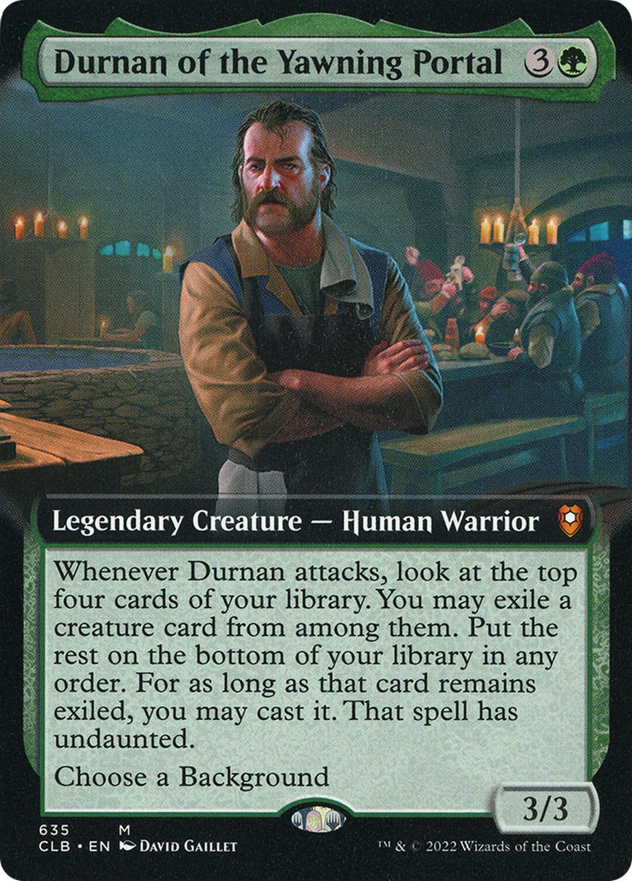 Durnan of the Yawning Portal (Extended Art) [Commander Legends: Battle for Baldur's Gate] | D20 Games