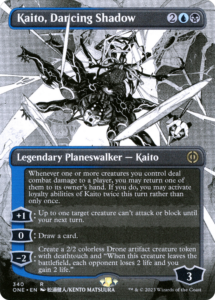 Kaito, Dancing Shadow (Borderless Manga) [Phyrexia: All Will Be One] | D20 Games
