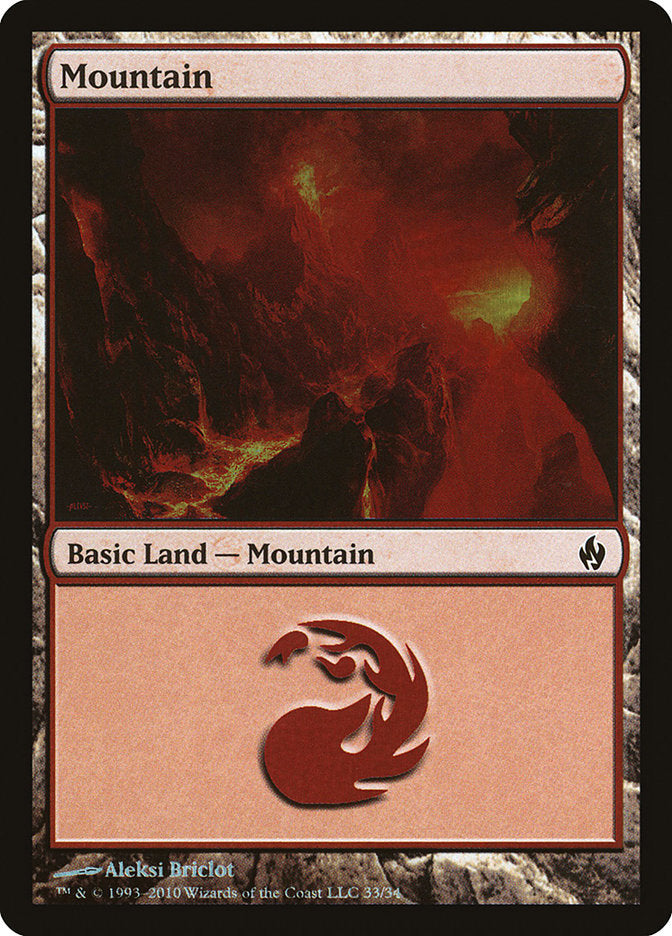 Mountain (33) [Premium Deck Series: Fire and Lightning] | D20 Games