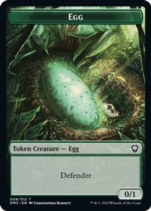 Snake // Egg Double-sided Token [Dominaria United Commander Tokens] | D20 Games