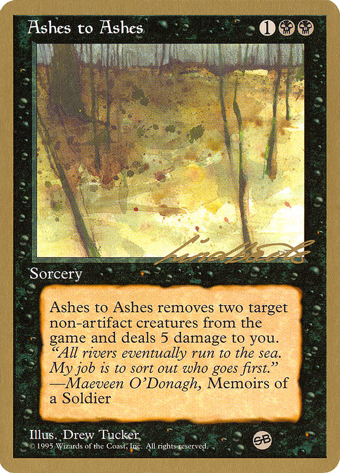 Ashes to Ashes (Leon Lindback) (SB) [Pro Tour Collector Set] | D20 Games