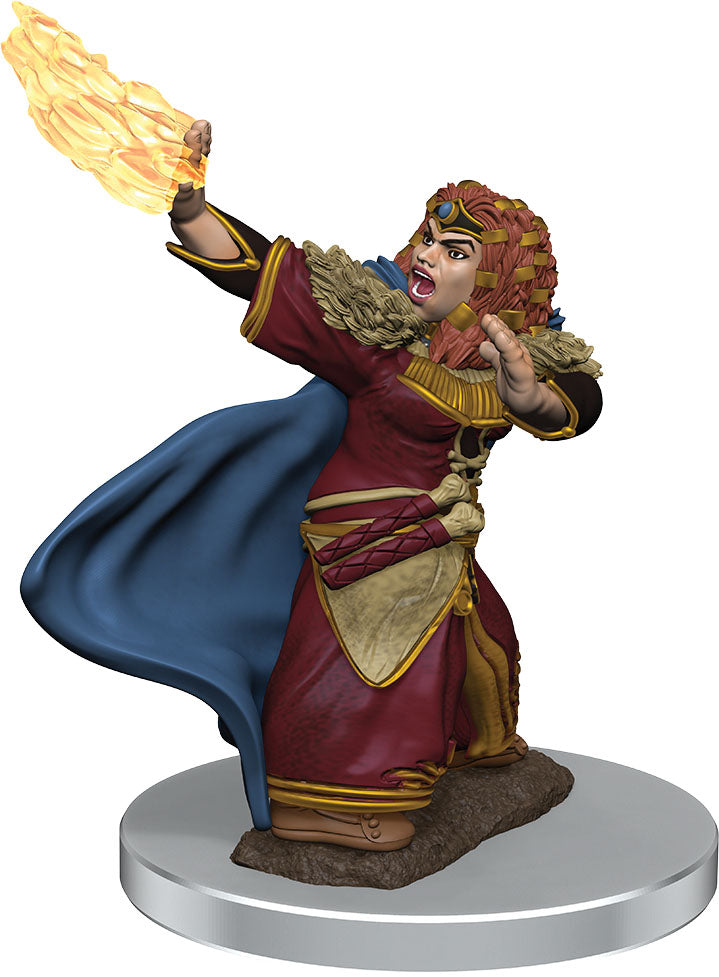 Dungeons & Dragons Fantasy Miniatures: Icons of the Realms Premium Figures W7 Female Dwarf Wizard | D20 Games