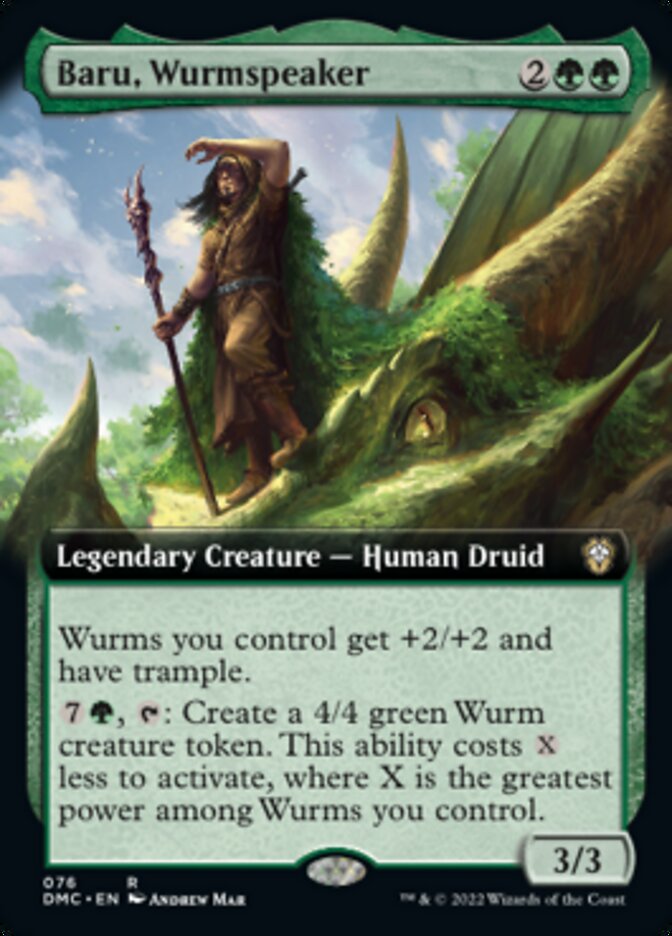 Baru, Wurmspeaker (Extended Art) [Dominaria United Commander] | D20 Games