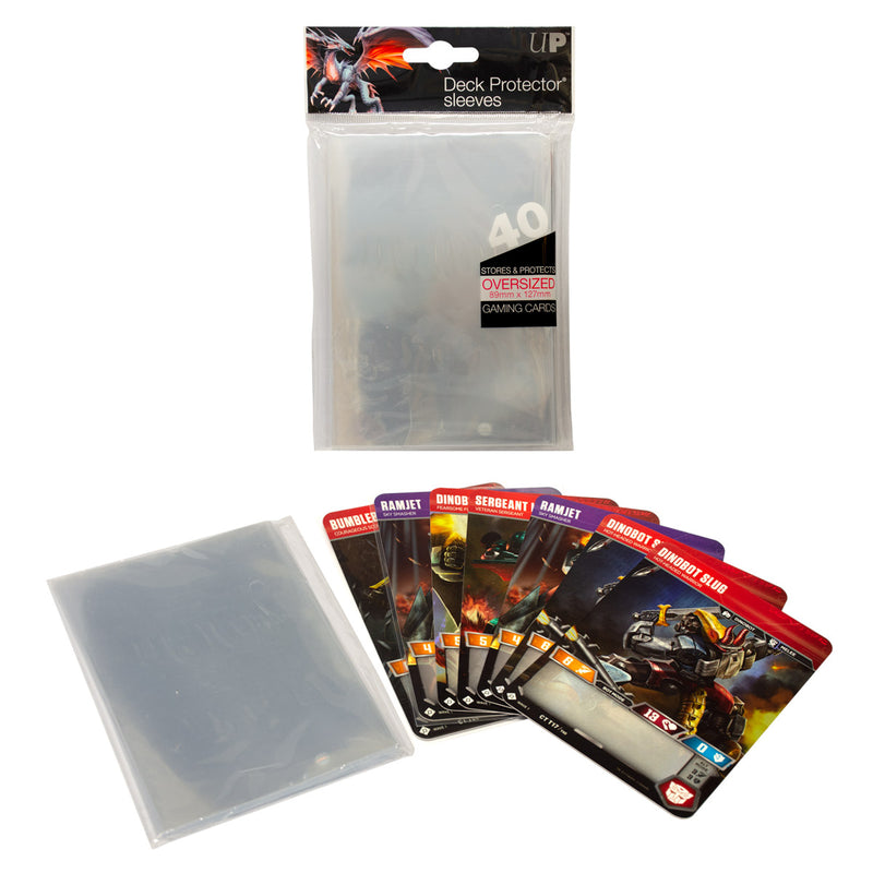 Ultra Pro Deck Protector Sleeves Clear & Oversized | D20 Games