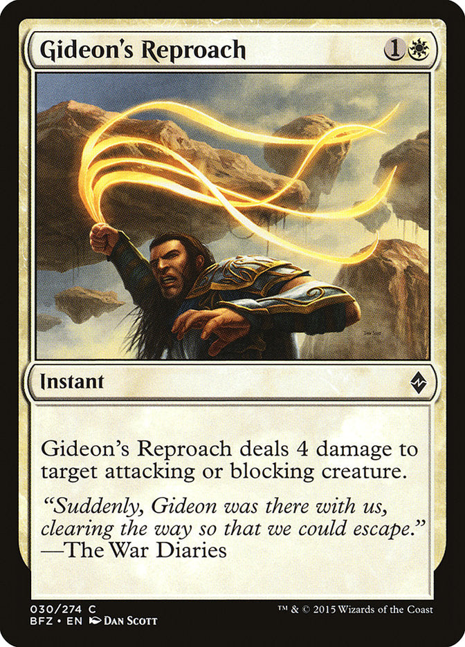 Gideon's Reproach [Battle for Zendikar] | D20 Games