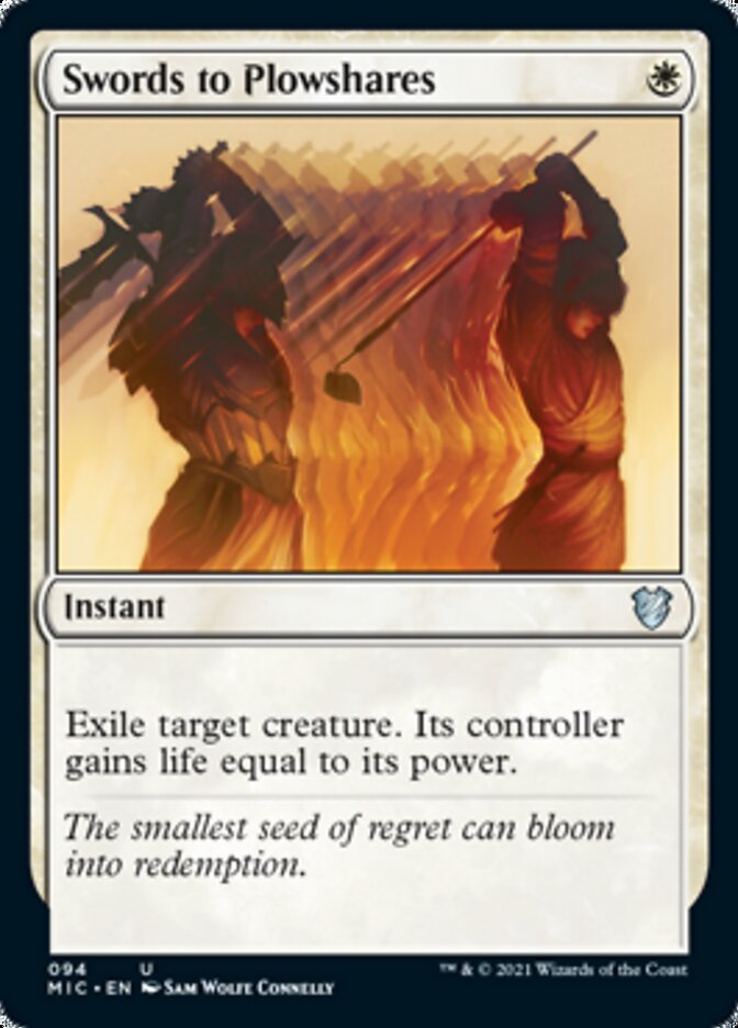 Swords to Plowshares [Innistrad: Midnight Hunt Commander] | D20 Games