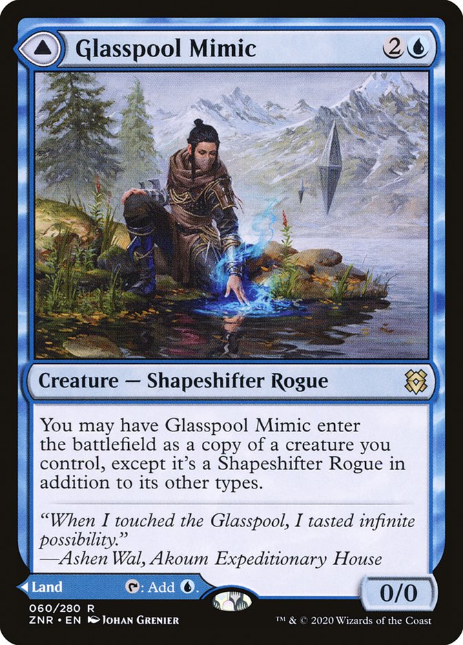 Glasspool Mimic // Glasspool Shore [Zendikar Rising] | D20 Games