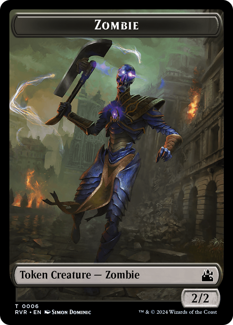 Bird // Zombie Double-Sided Token [Ravnica Remastered Tokens] | D20 Games