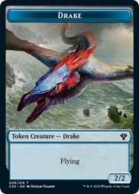 Drake // Insect (018) Double-sided Token [Commander 2020 Tokens] | D20 Games