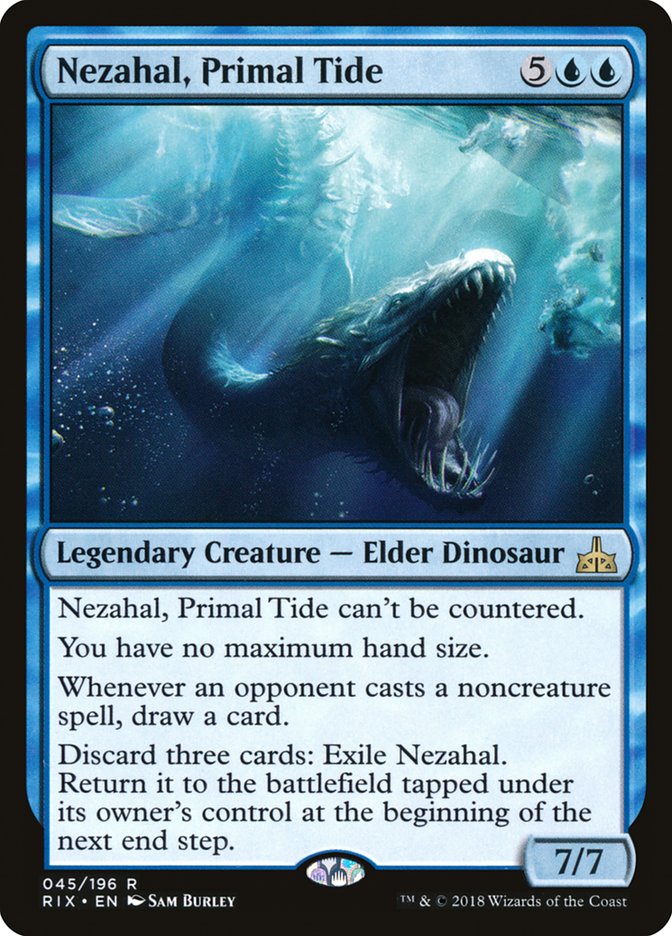 Nezahal, Primal Tide [Rivals of Ixalan] | D20 Games