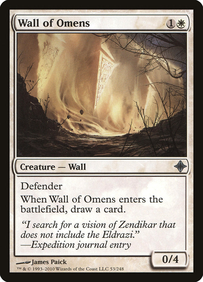 Wall of Omens [Rise of the Eldrazi] | D20 Games