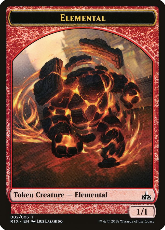 Elemental (002/006) [Rivals of Ixalan Tokens] | D20 Games