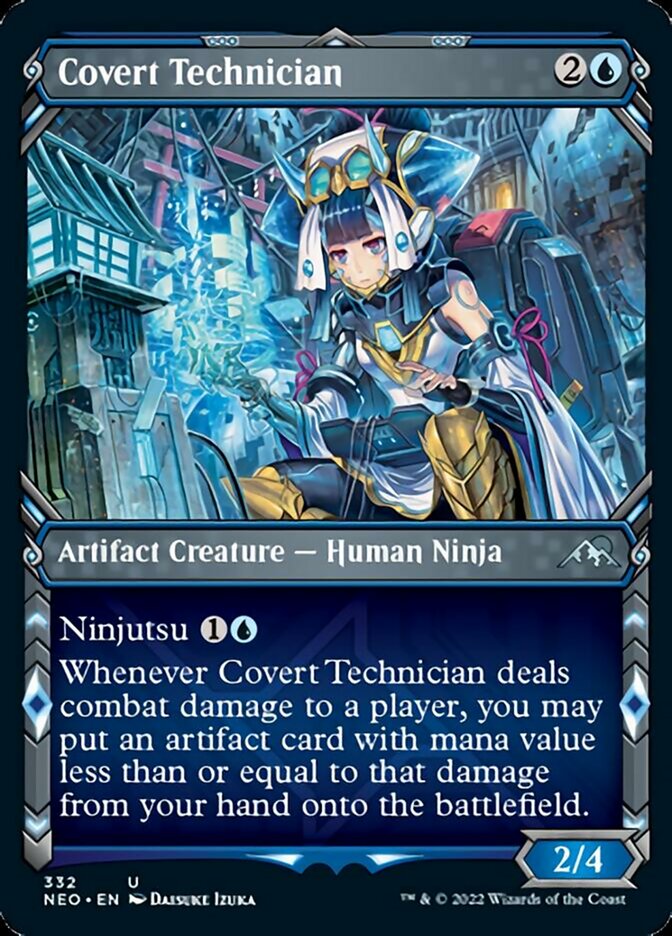 Covert Technician (Showcase Ninja) [Kamigawa: Neon Dynasty] | D20 Games