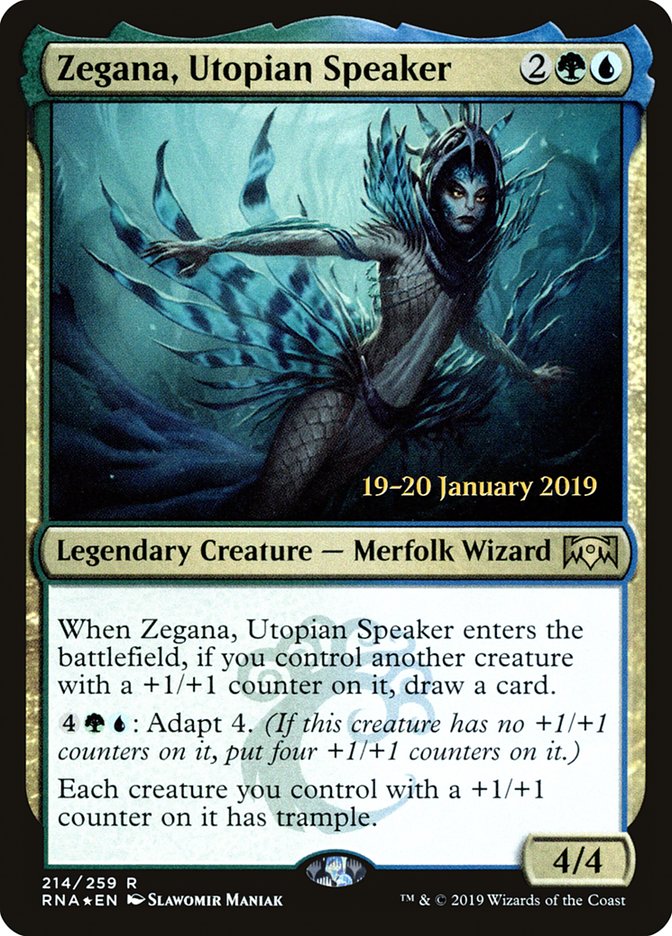 Zegana, Utopian Speaker [Ravnica Allegiance Prerelease Promos] | D20 Games