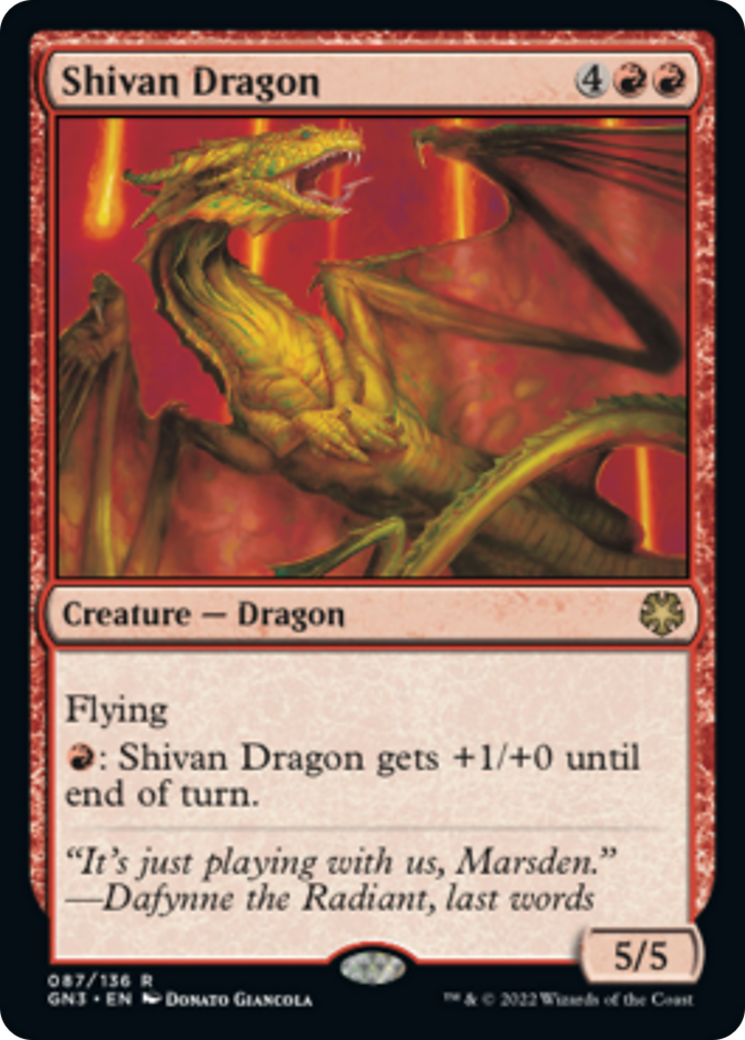 Shivan Dragon [Game Night: Free-for-All] | D20 Games