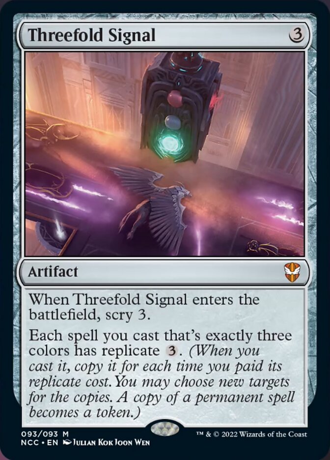 Threefold Signal [Streets of New Capenna Commander] | D20 Games