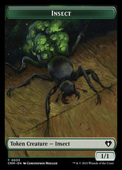 Eldrazi Spawn // Insect Double-Sided Token [Commander Masters Tokens] | D20 Games