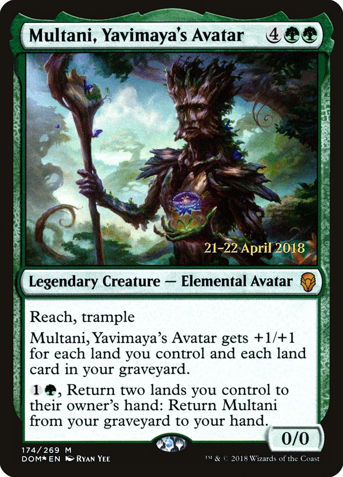 Multani, Yavimaya's Avatar  [Dominaria Prerelease Promos] | D20 Games