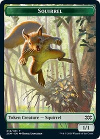 Squirrel // Thopter (008) Double-sided Token [Double Masters Tokens] | D20 Games
