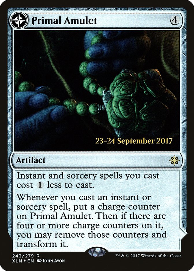 Primal Amulet // Primal Wellspring  [Ixalan Prerelease Promos] | D20 Games