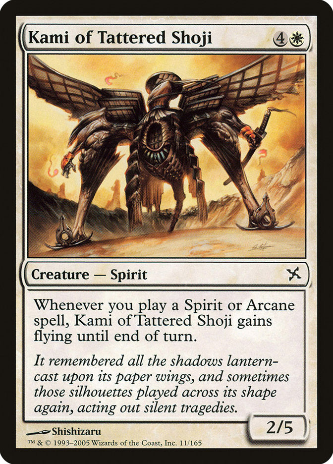 Kami of Tattered Shoji [Betrayers of Kamigawa] | D20 Games