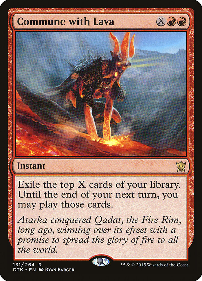 Commune with Lava [Dragons of Tarkir] | D20 Games