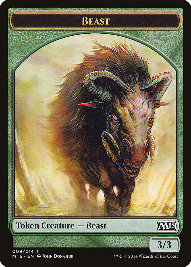 Beast (009/014) [Magic 2015 Tokens] | D20 Games