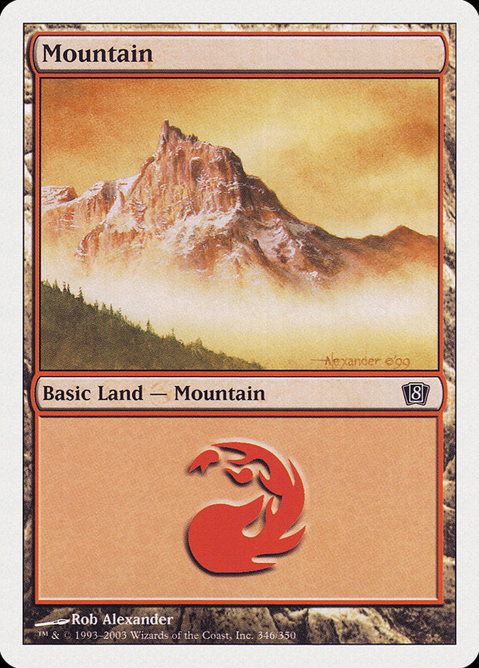 Mountain (346) [Eighth Edition] | D20 Games