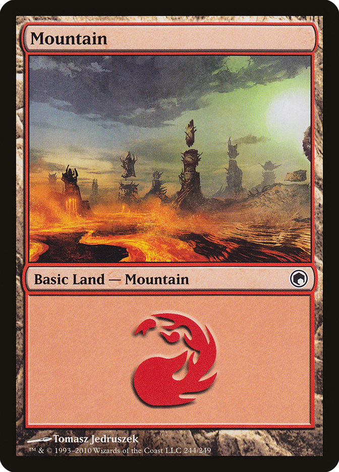 Mountain (244) [Scars of Mirrodin] | D20 Games