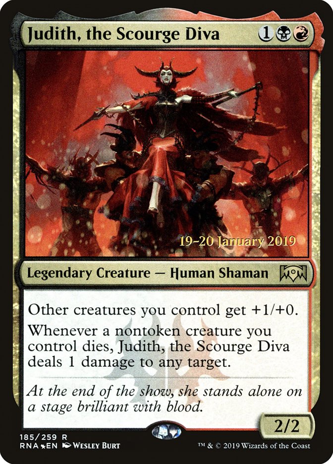 Judith, the Scourge Diva [Ravnica Allegiance Prerelease Promos] | D20 Games